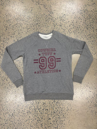 Cowgirl Tuff Pullover - Maroon Print
