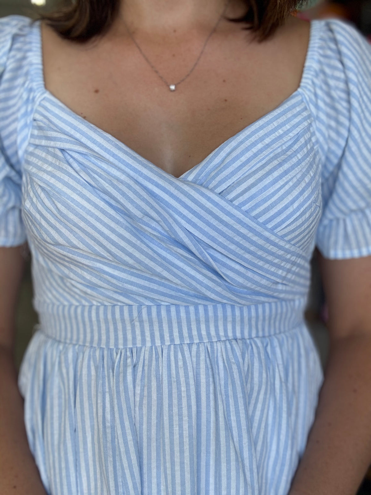 Stella Dress - Blue Stripe