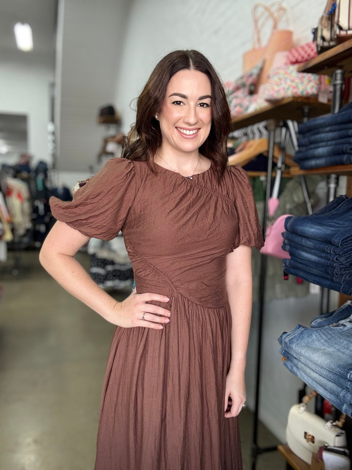 Scarlett Maxi Dress - Chocolate