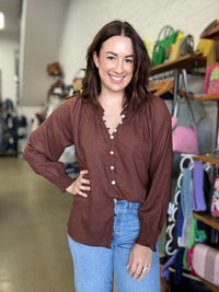 Astrid Top - Dark Cherry Mocha