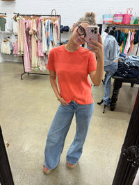 AAE Washed Tee - Coral