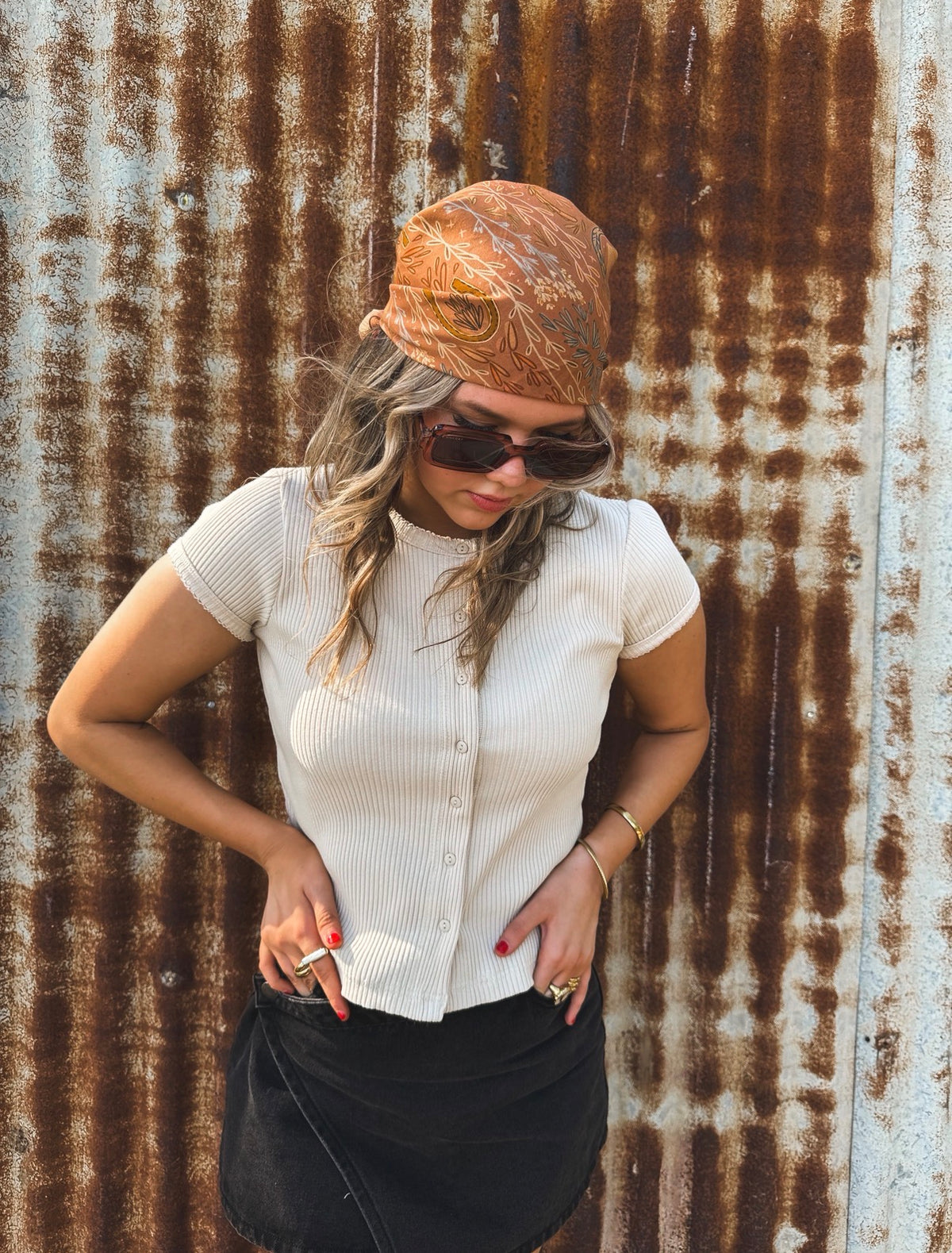 Bailey Knit Top - Bone