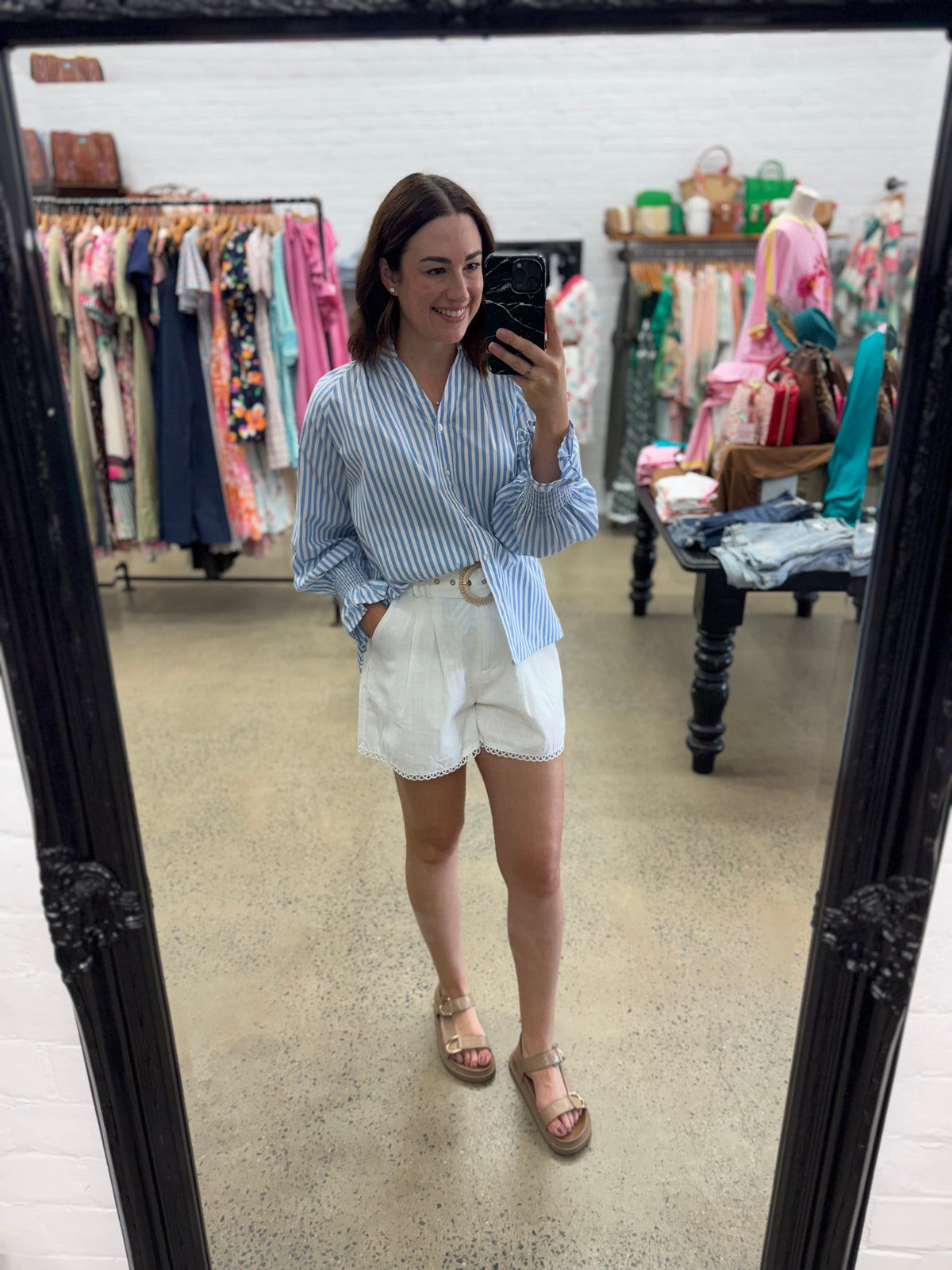 Rylan Top - Blue Stripe