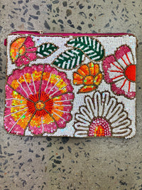 Beaded Clutch - Flower