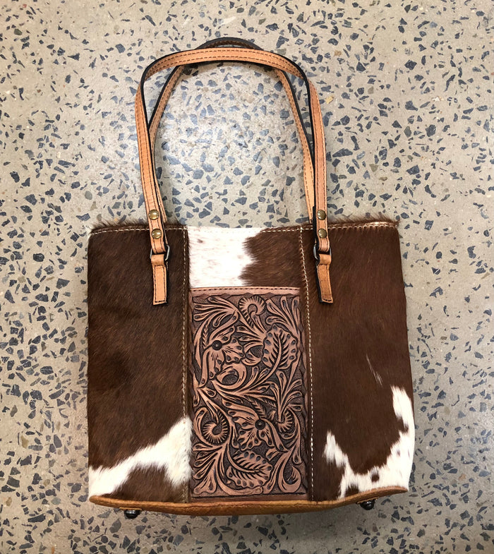 Tilly -  Cowhide Tooled Handbag