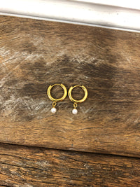 Milla Hart Earrings - Kira Pearl Drop