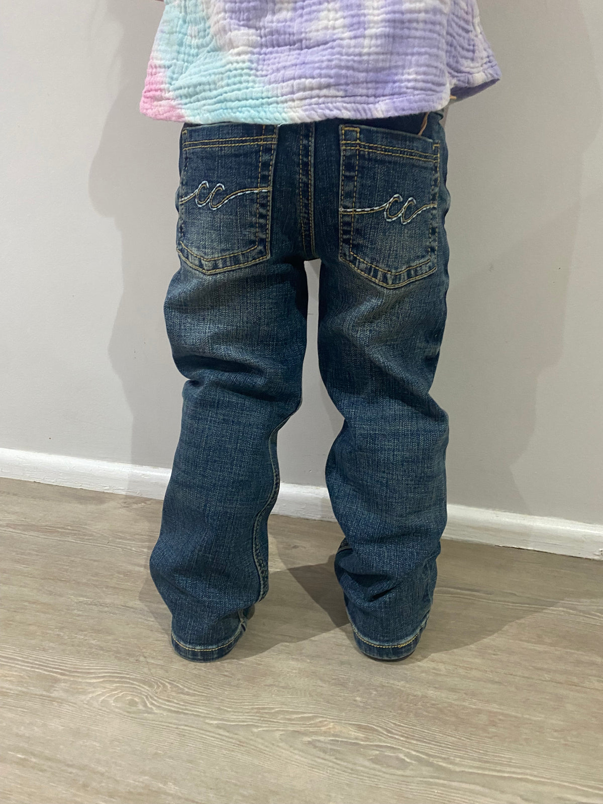 Girl's CC Western Jeans - Dark Wash Bootcut