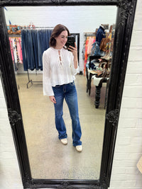 Hudson Top - White Bow