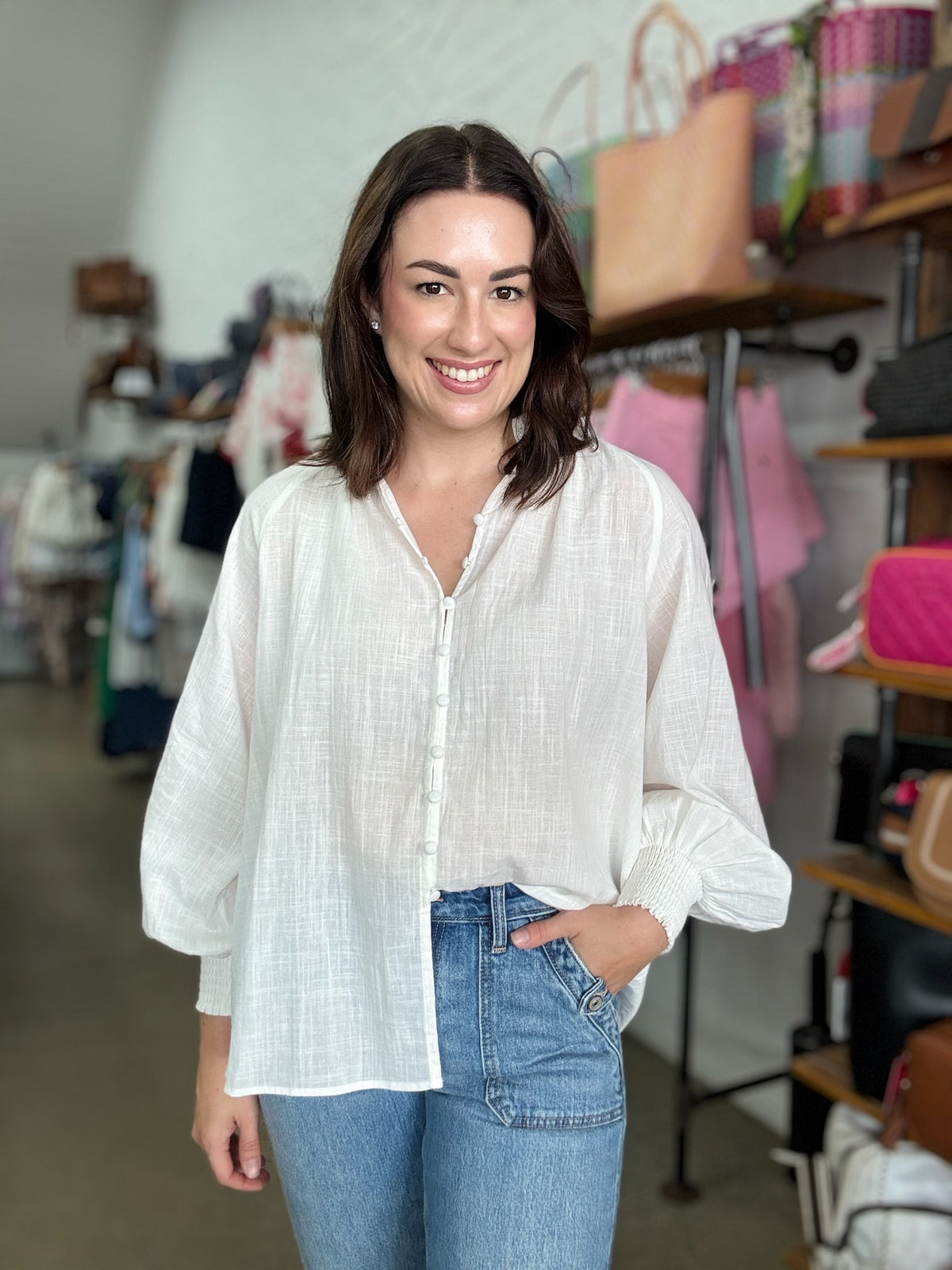 Ledger Top - White