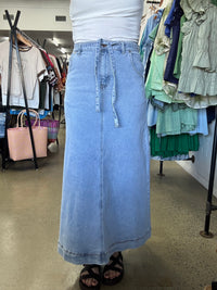 Rachael Denim Skirt - Light Blue