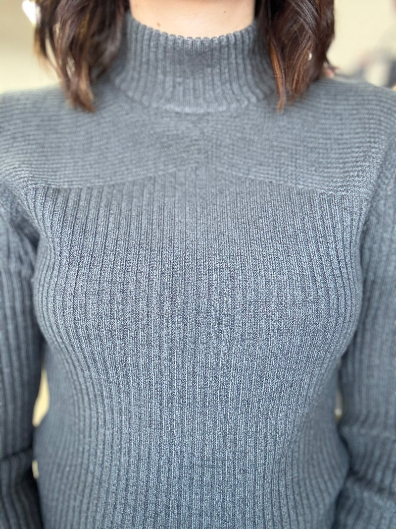 Reece Knit - Charcoal Grey