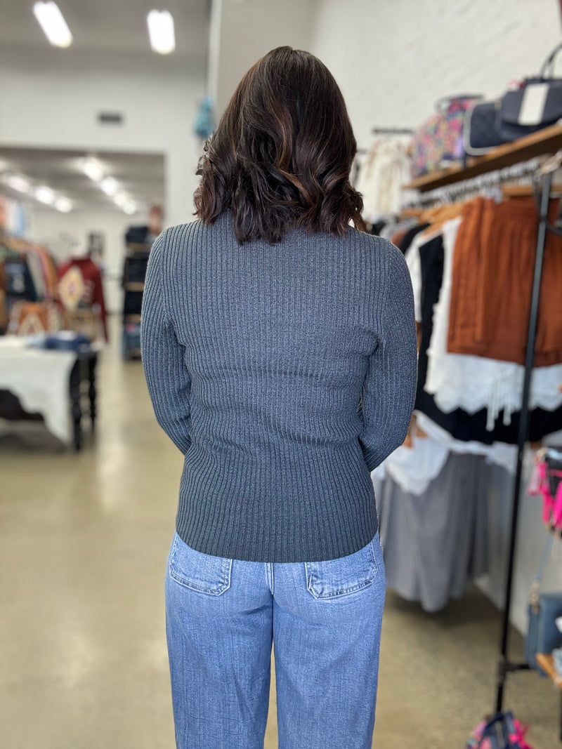 Reece Knit - Charcoal Grey