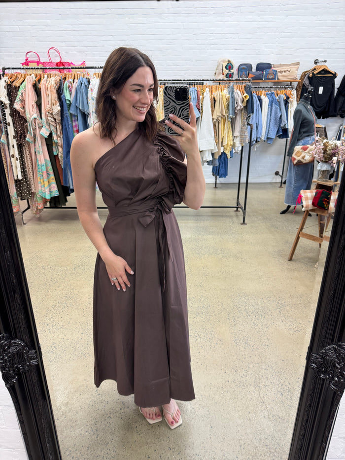 Cecilia Maxi Dress - Chocolate