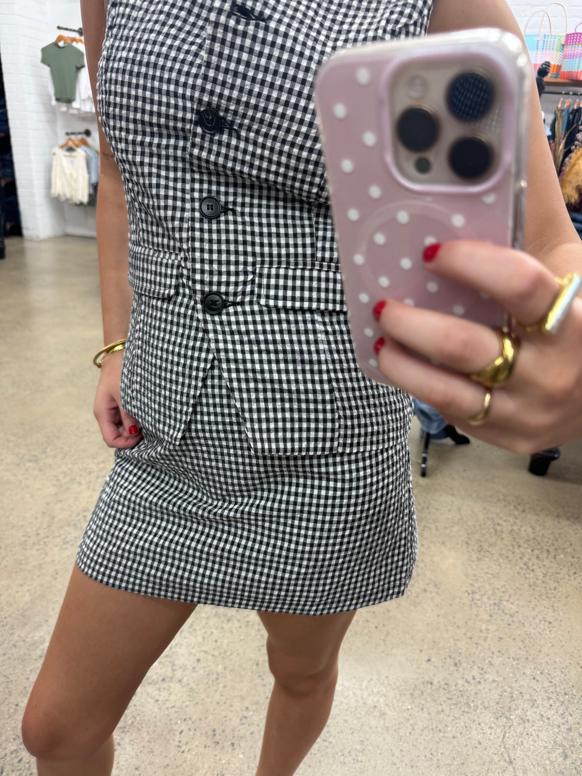 Charli Skort- Gingham