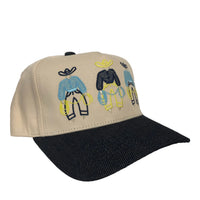 Fancy Pants Cap - Denim Natural