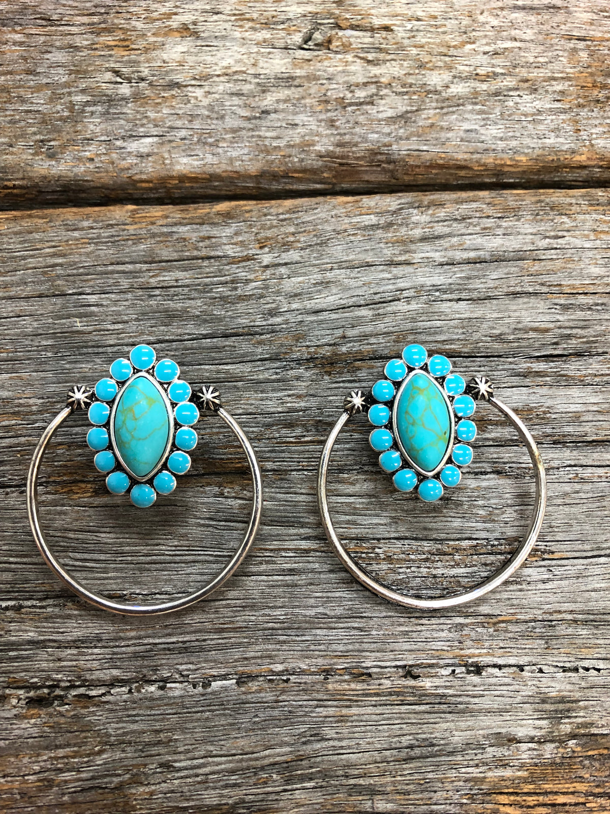 Western hoop earrings deals