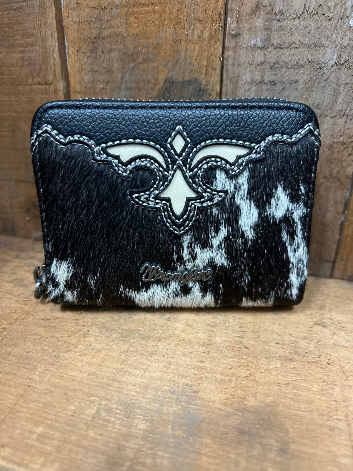 Wrangler Cowhide Coin Purse - Black (WG322-W088BK)