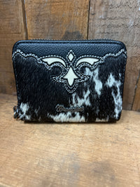 Wrangler Cowhide Coin Purse - Black (WG322-W088BK)