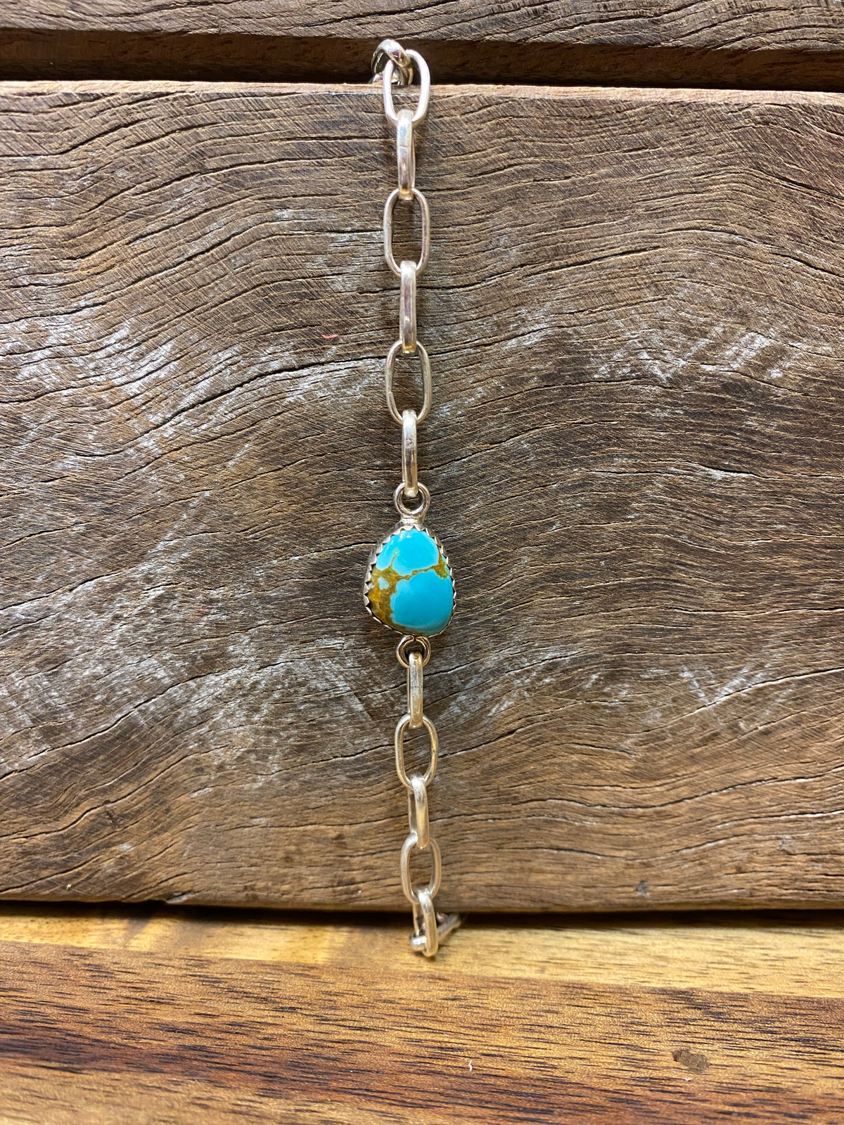 Birdie Bracelet - Silver Turquoise