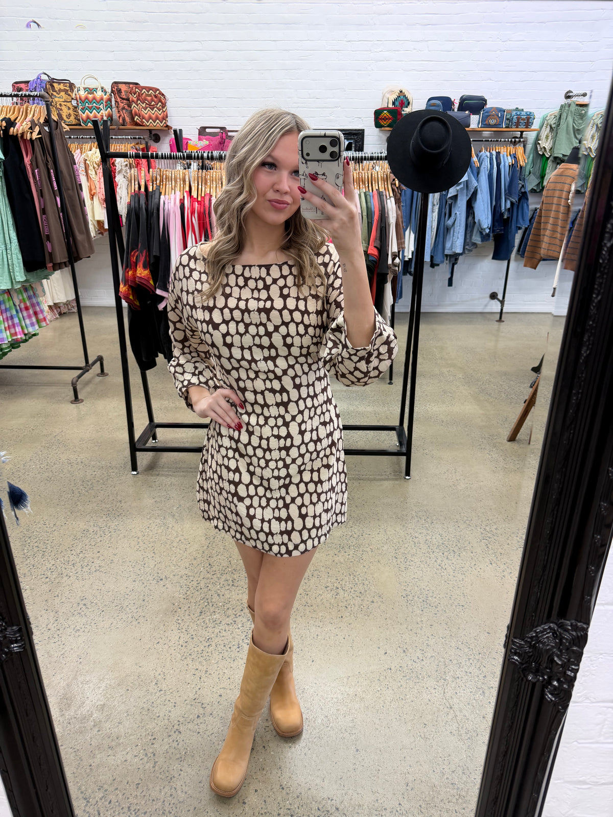 Bonnie - Coastal Abstract Mini Dress