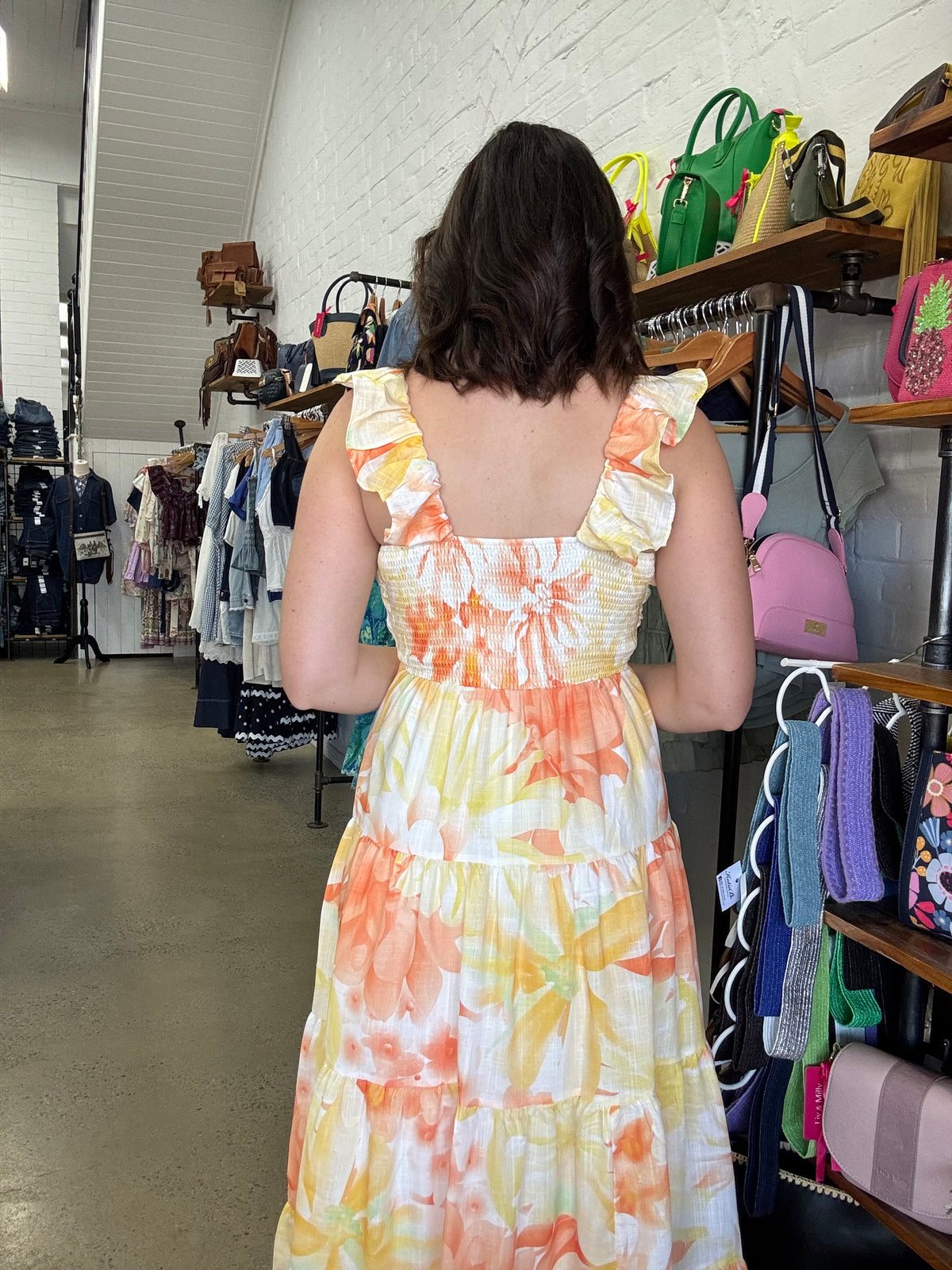 Aurora Maxi Dress - Yellow Floral