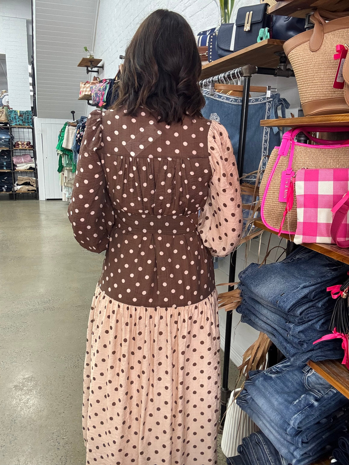 Becca Maxi Dress - Polka Dots