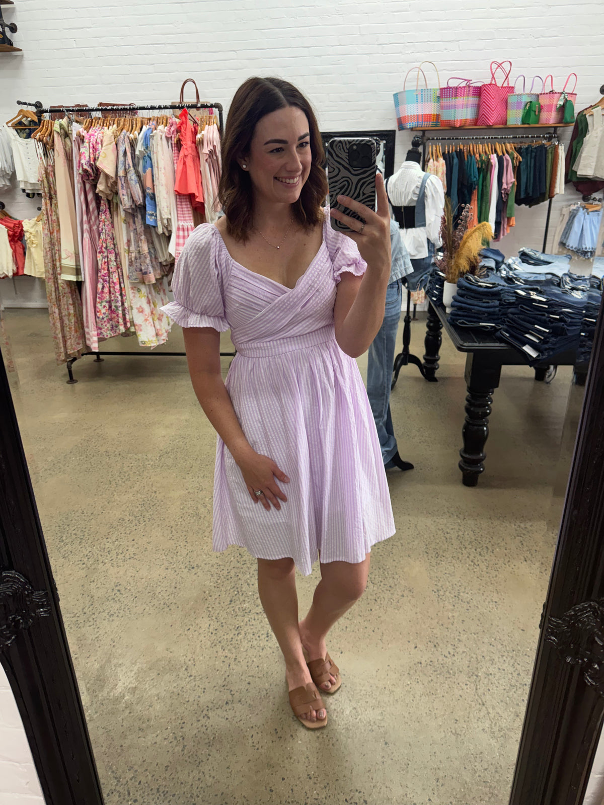 Stella Dress - Pink Stripe