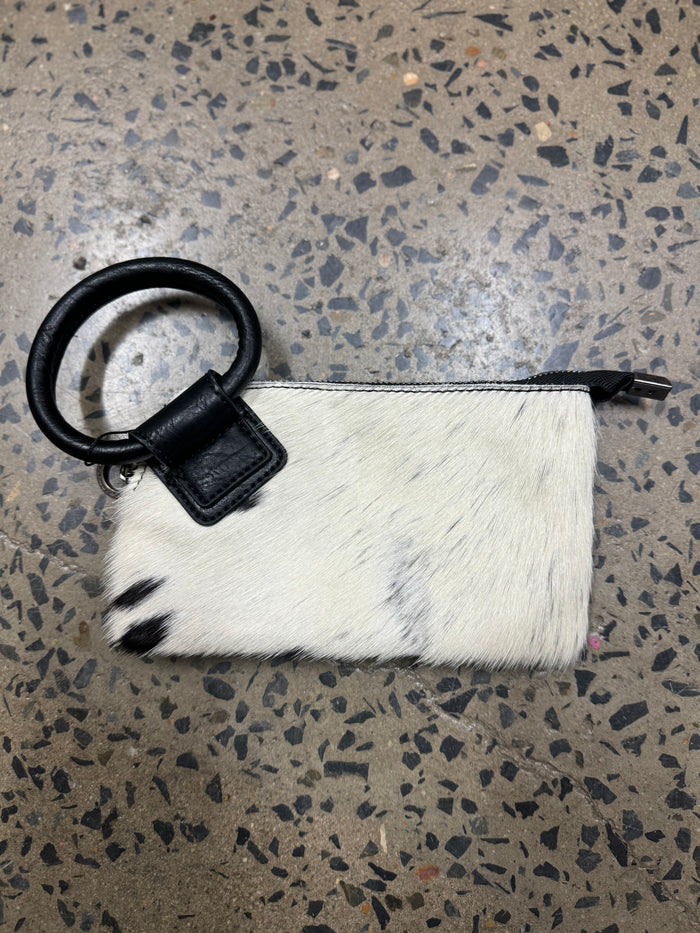 Cady - Cowhide Ring Handle Clutch