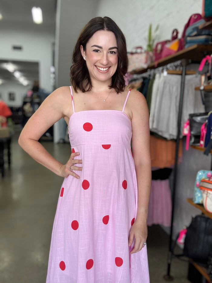 Florence Maxi - Pink & Red