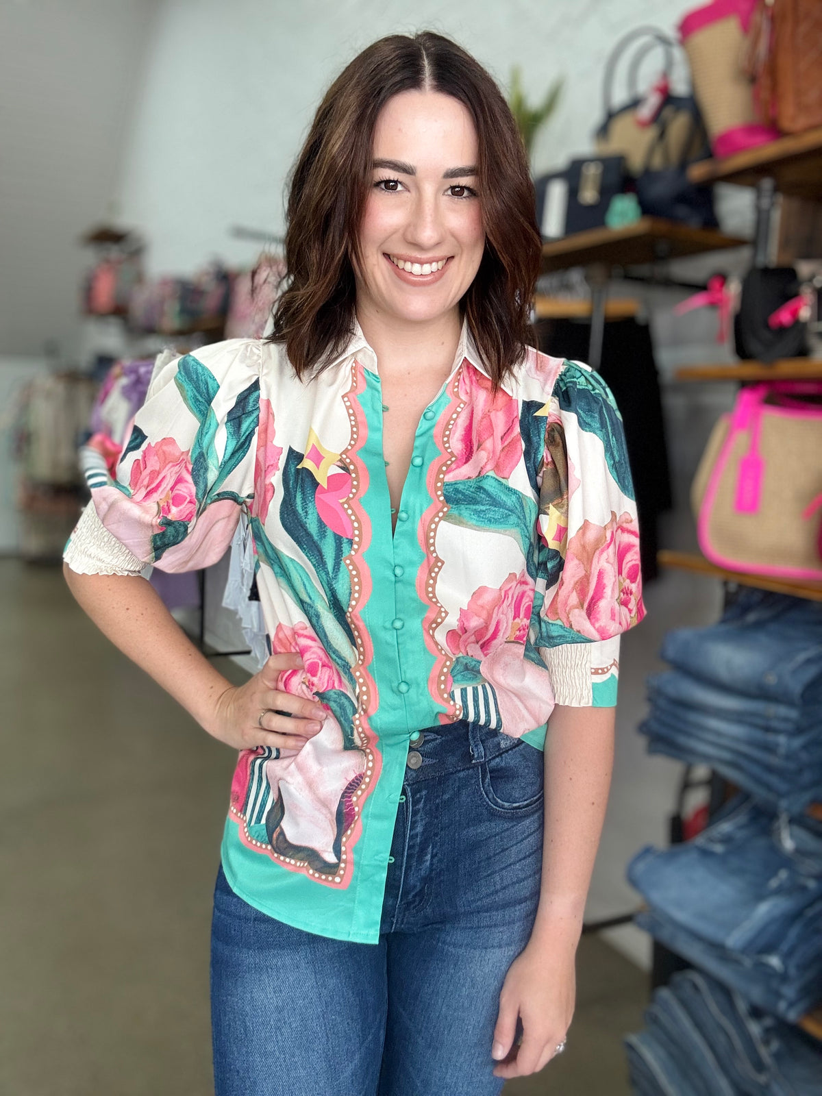Marisol Top - Garden Floral