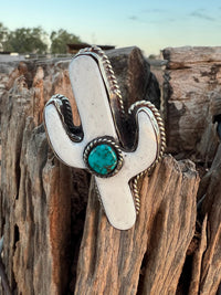 Wild Rag Slide - White Turquoise Cactus