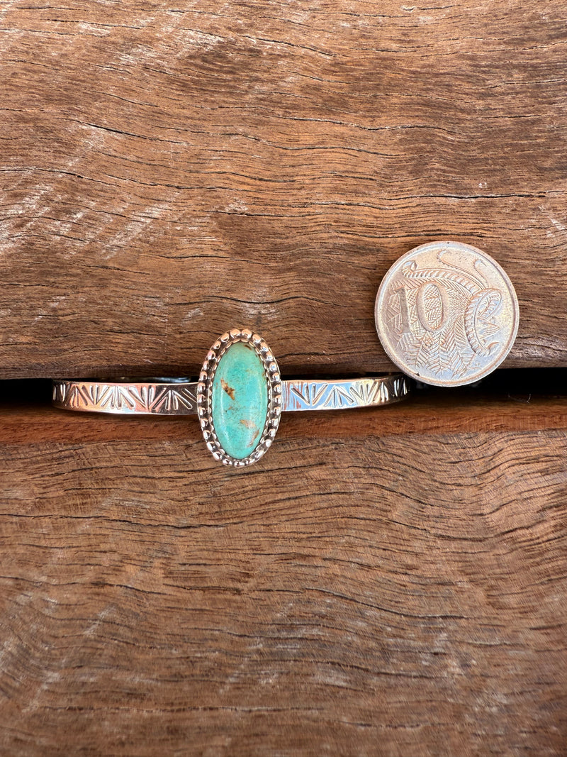 Patchwork Cuff - Turquoise Stone