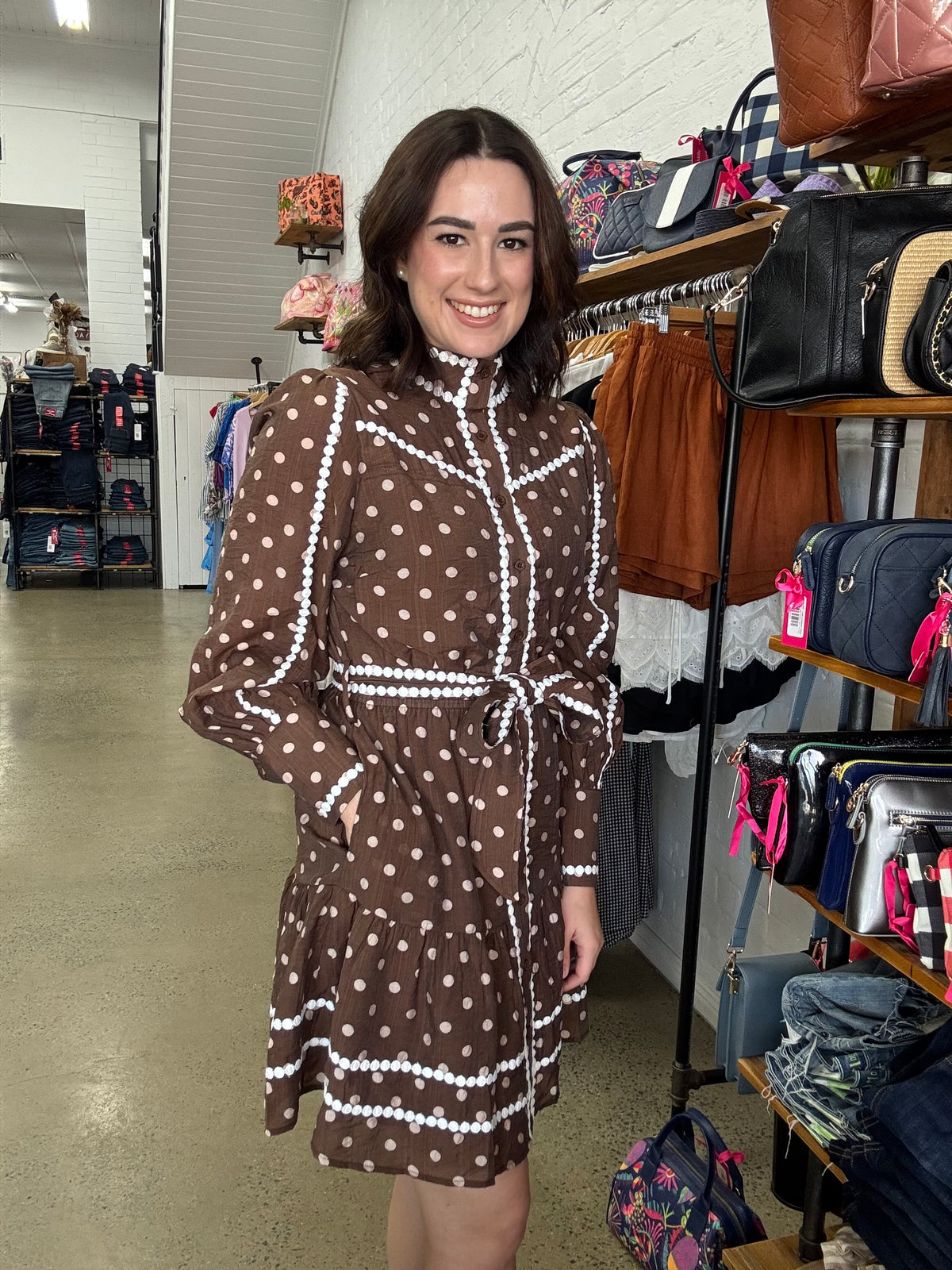 Bianca Mini Dress - Dots