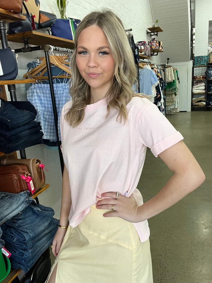 Eve Tee - Soft Pink