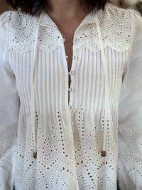 Ebony Top - White