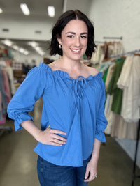 Hillary Top - Cobalt