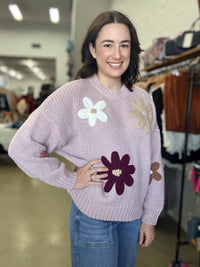 Azalea Knit - Pink Flower