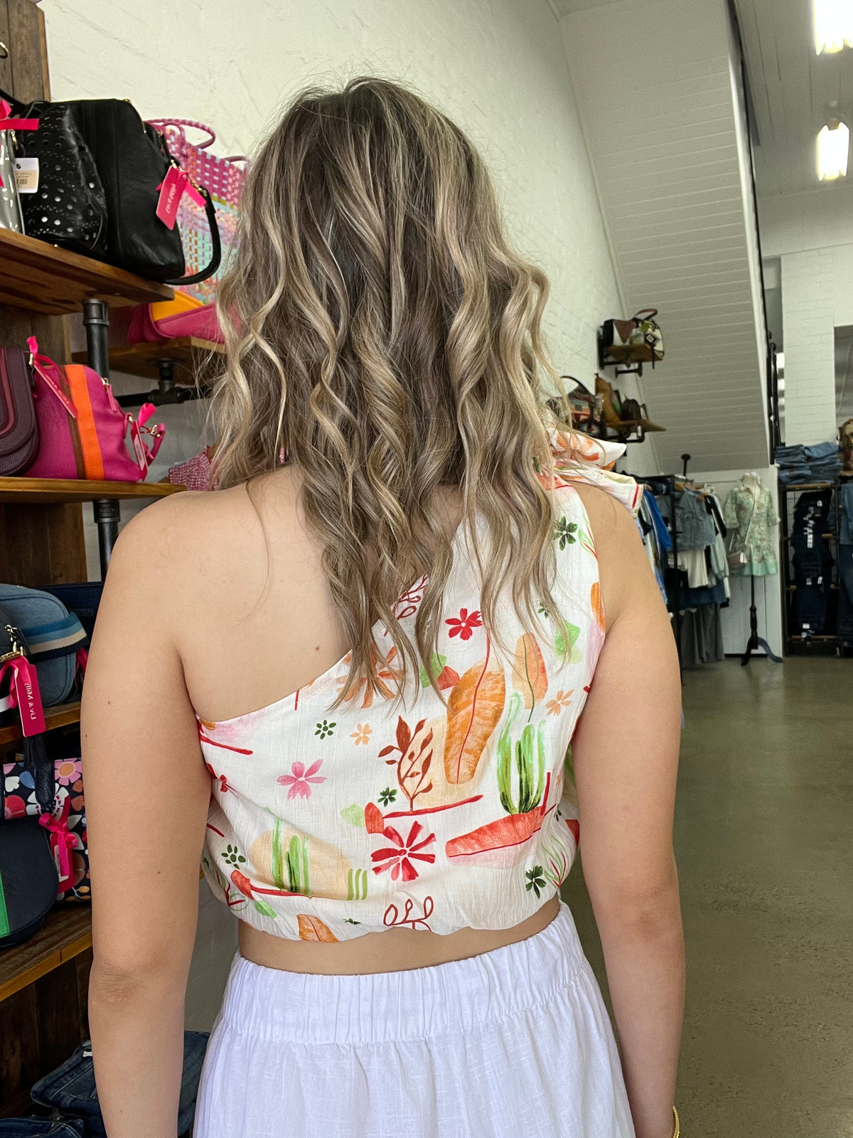 Monica Top - Abstract Floral