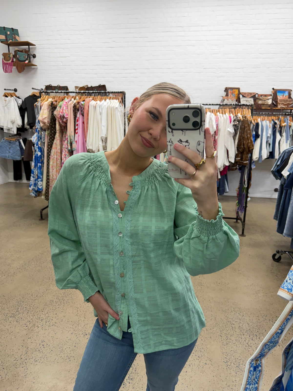 Polly Top - Mint