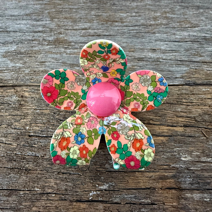 Daisy Claw Clip - Vintage Garden