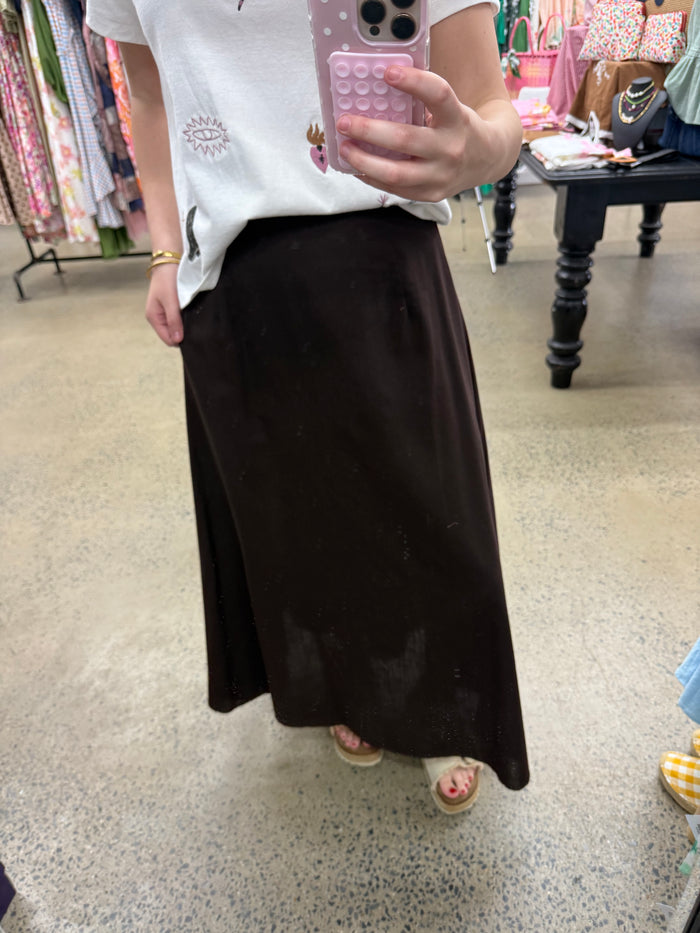 Essential Maxi Skirt - Brown