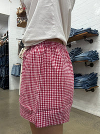 Lani Short - Red Gingham