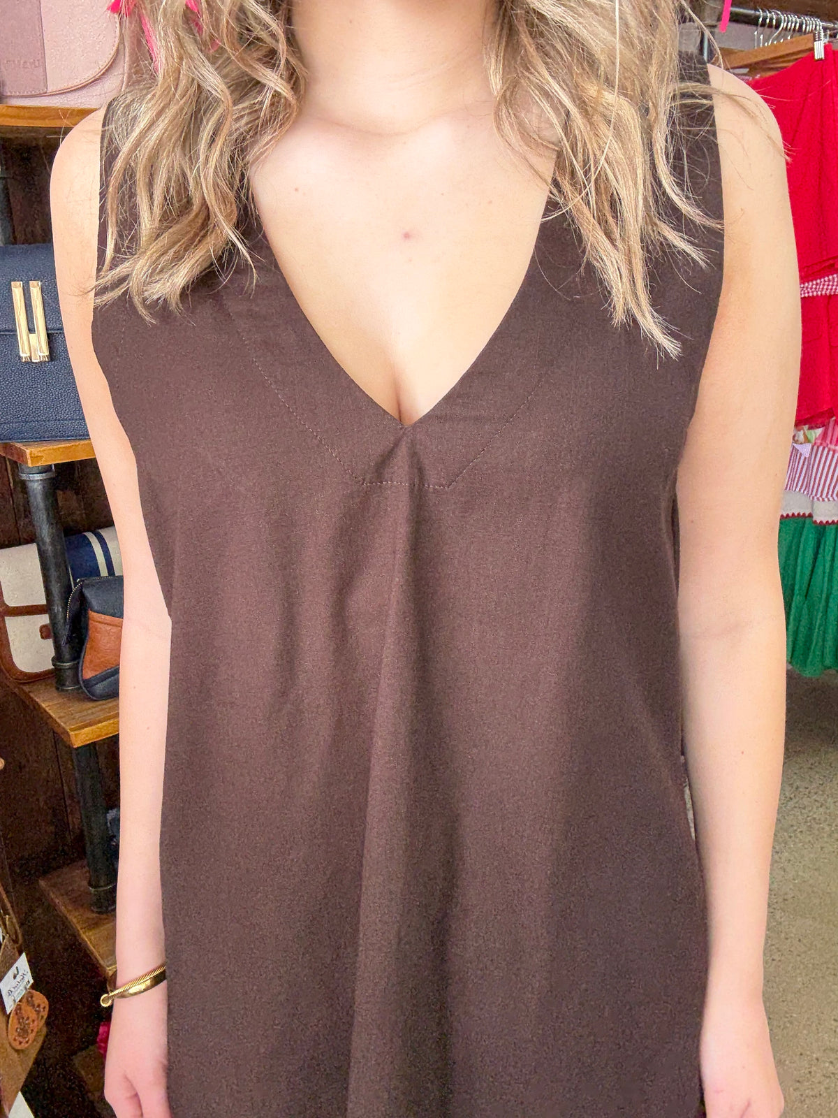 Essential Mini Dress - Brown