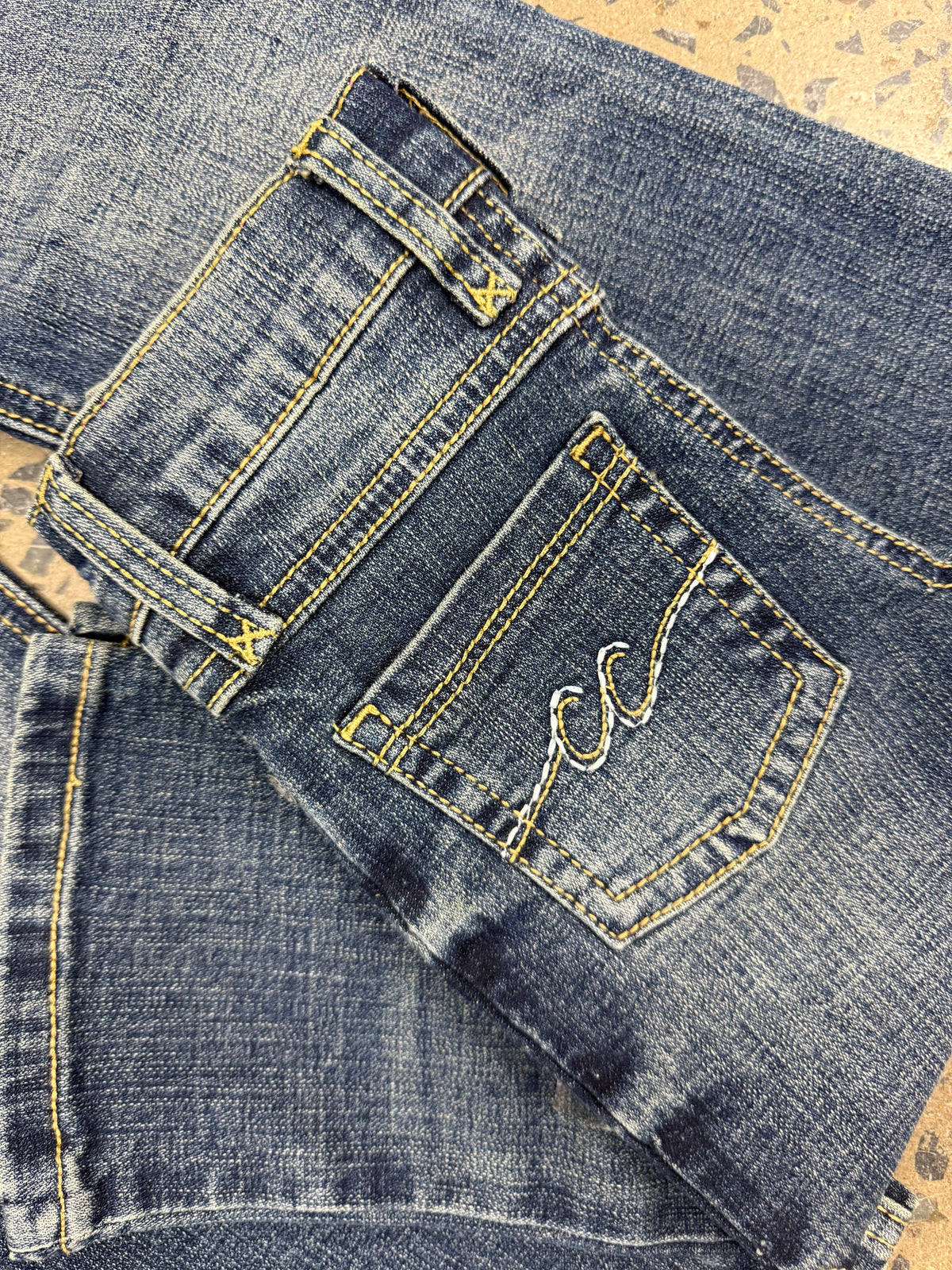 Girl's CC Western Jeans - Dark Wash Bootcut