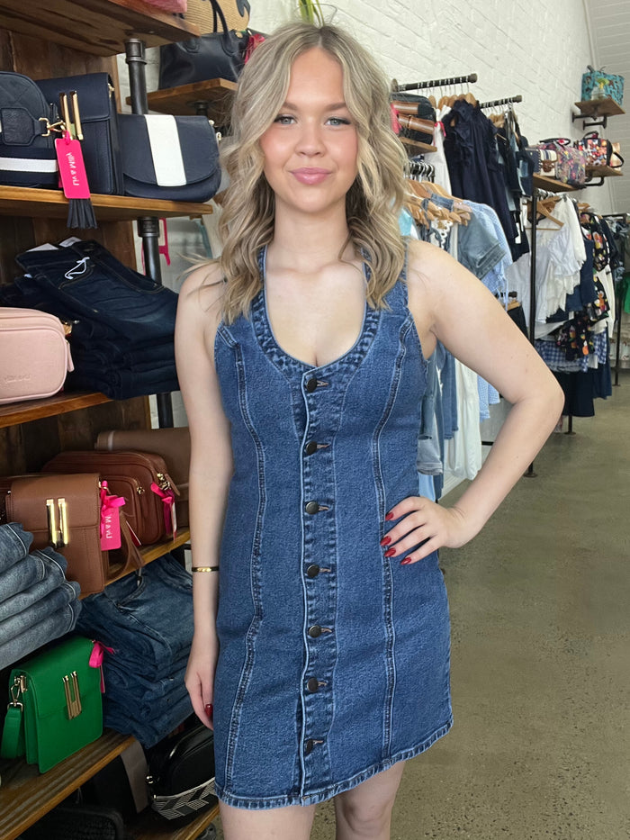 Peta Dress - Dark Denim
