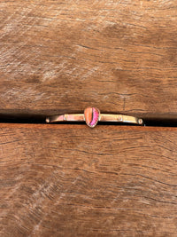 Sweetpea Cuff - Pink Dahlia Stone