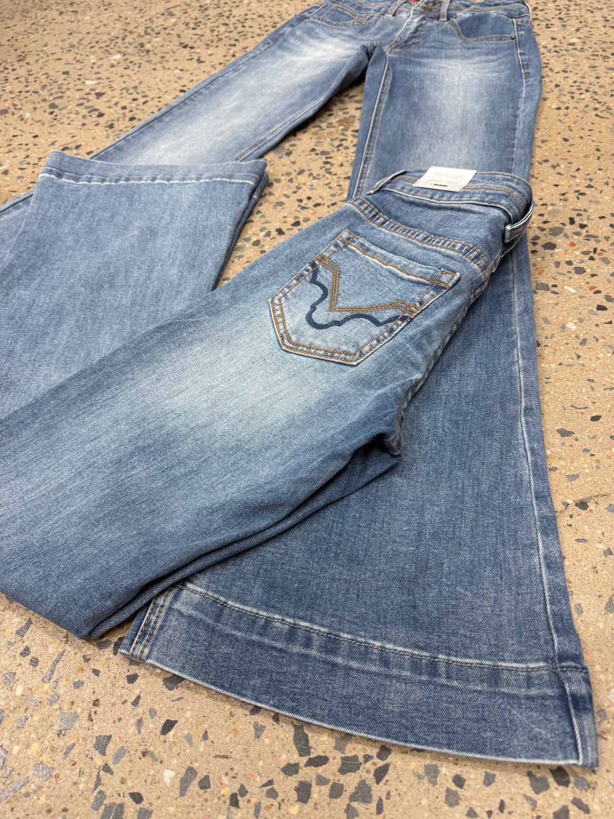 Rock & Roll Cowgirl Jeans - BW5HD07845 - Double Waistband High Rise Trouser