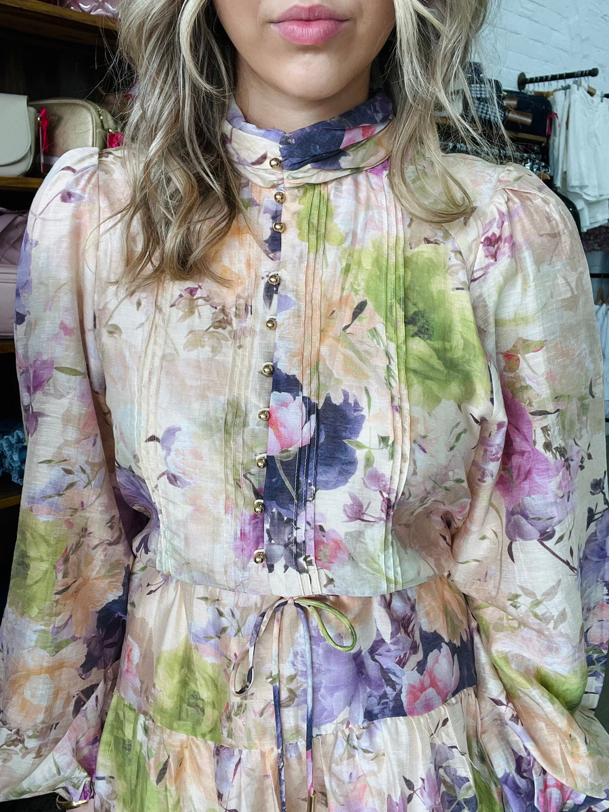 Lillith Mini Dress - Lilac Floral