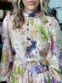 Lillith Mini Dress - Lilac Floral