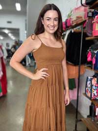 Annika Dress - Rust Orange